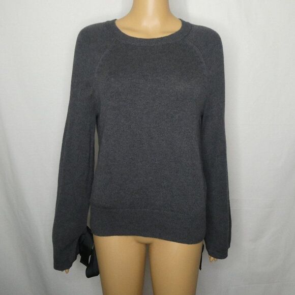 J Crew Mercantile Merino Wool Bow Sleeve Sweater - Picture 2 of 8